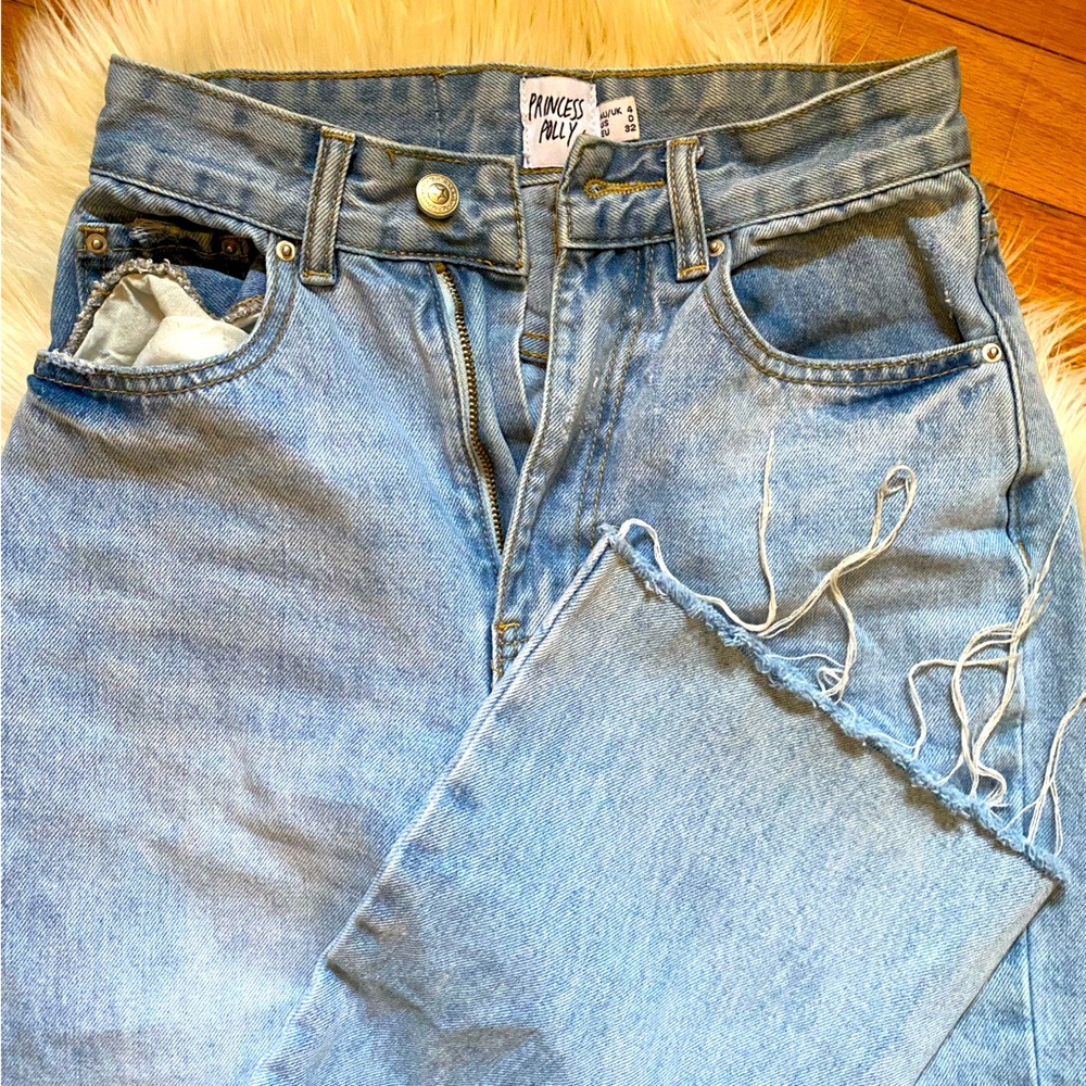 Princess Polly Jeans size 0 wide leg tips, worn once